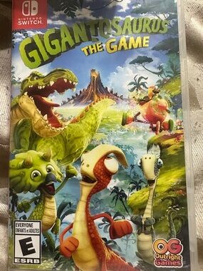Nintendo Switch Gigantosaurus: Vibrant Green & Yellow Dino Adventure